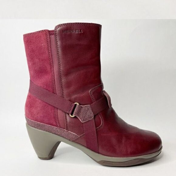 Merrell Evera Fade Booties -- Beautiful Wine Color! - Picture 1 of 6